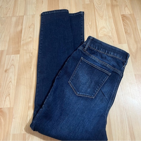 Chicos Womens Dark Wash Elastic Band Distressed Skinny Jeans Size 1/8 - Picture 8 of 8